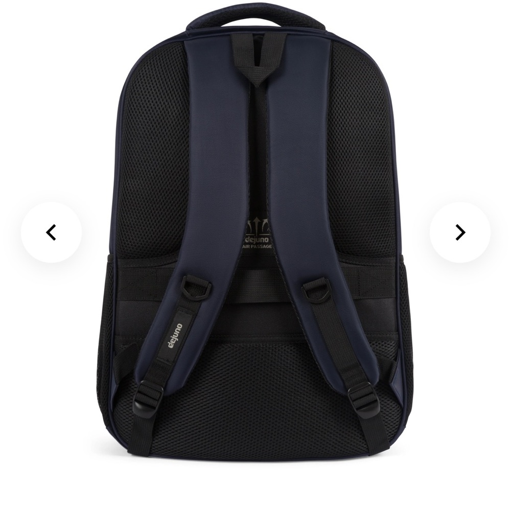 New! Dejuno Men's Black Laptop Backpack 20” with Multiple Compartments - Picture 3 of 12